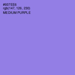 #937EE6 - Medium Purple Color Image
